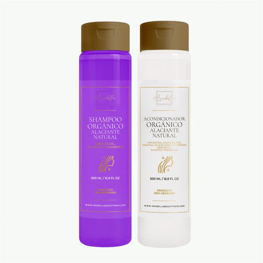 Kit Alaciante Natural (Shampoo y Acondicionador)