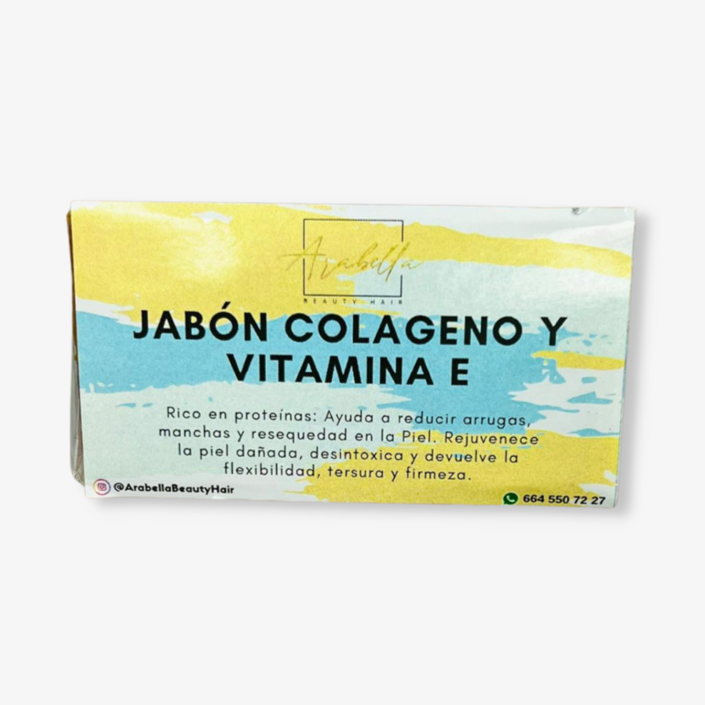Imagen de jabón de colágeno y vitamina e.